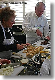 apron, clothes, cooking, cooks, couples, foods, larry, men, mothers, people, personal, senior citizen, vertical, womens, photograph